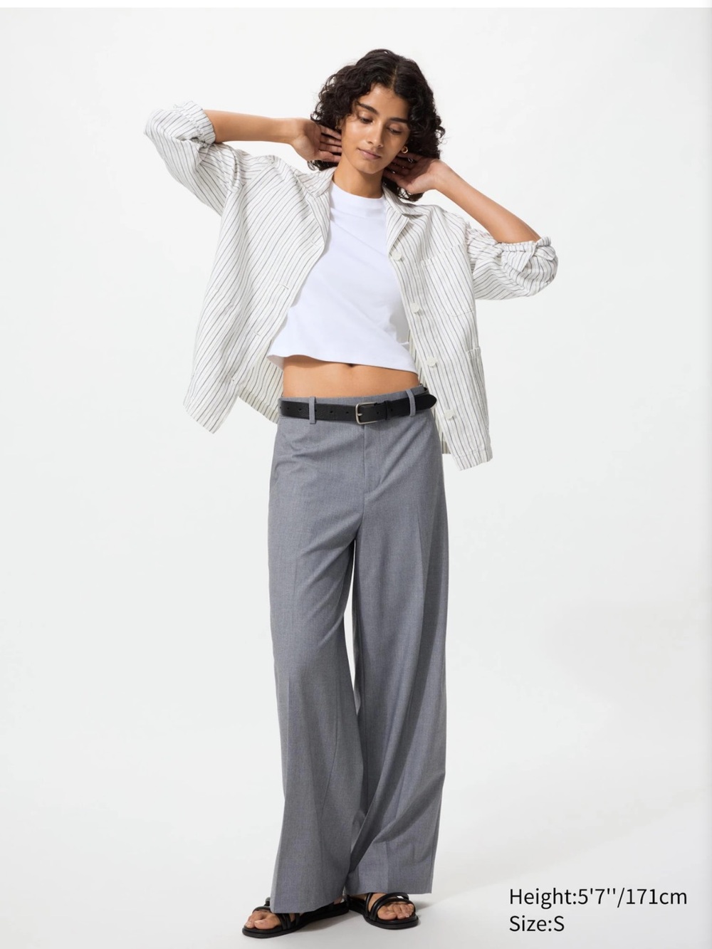 Uniqlo W's wide pants - Grey